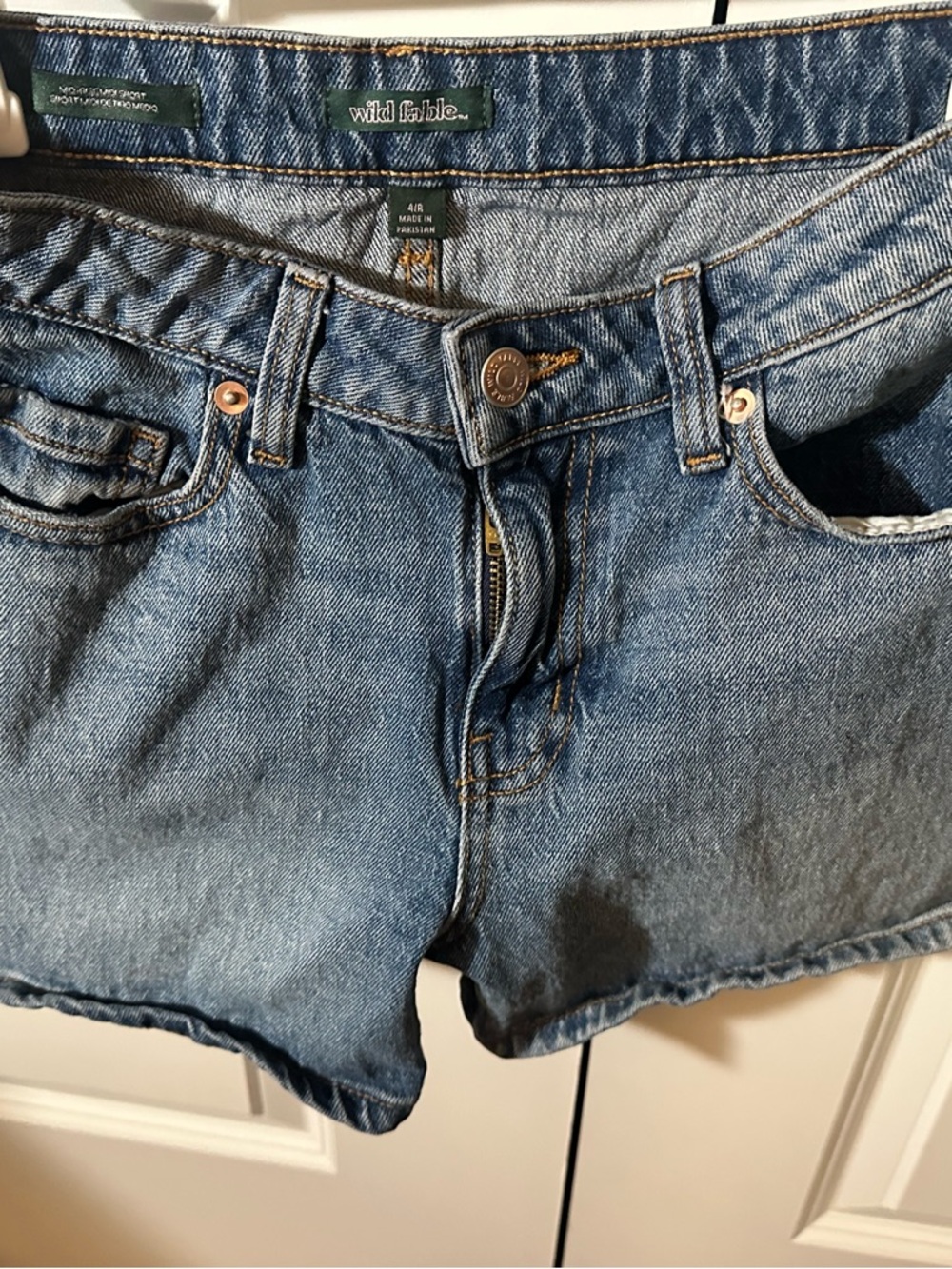 wild fable Light Blue High-Rise Denim Shorts